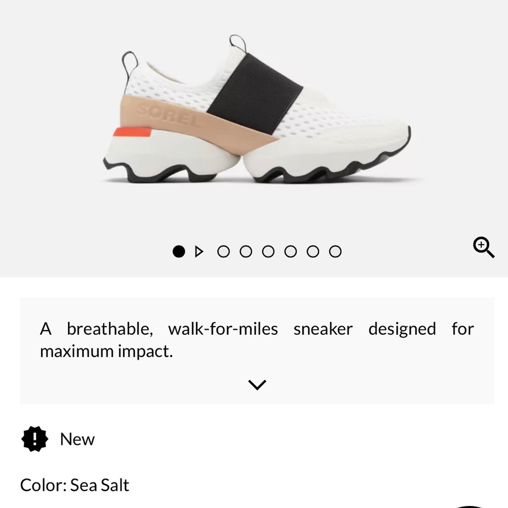 Sorel kinetic strap sneakers 7.5 NWB